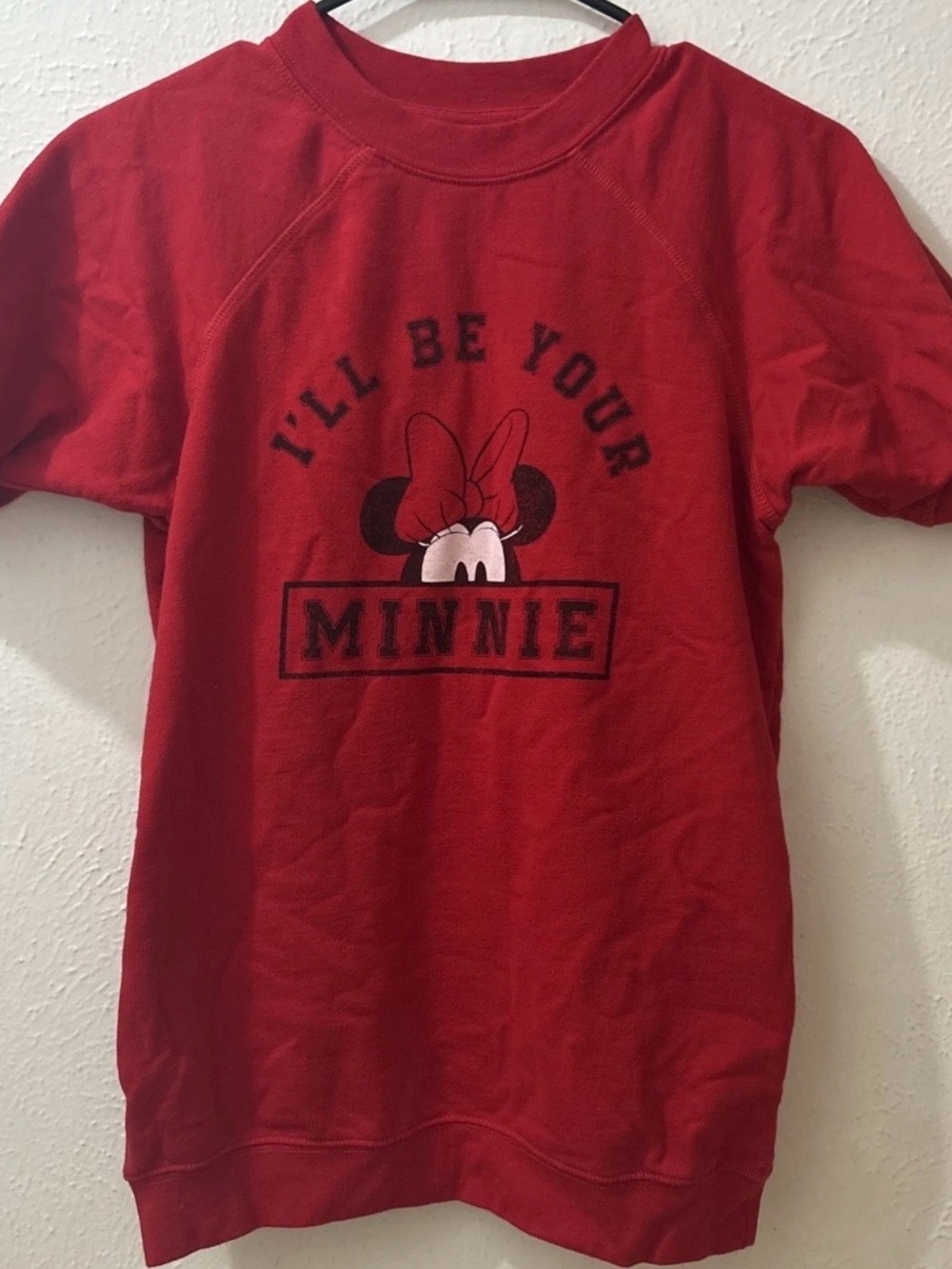 Disney Red Minnie Graphic Short Sleeve Tee